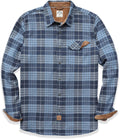 Dubinik Mens Flannel Shirt Long Sleeve Button-Down - Cozy Everyday US