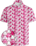 Golf Polos for Men Funny Moisture Wicking Golf Shirts - Quick-Dry Polo