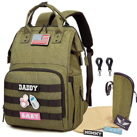 Diaper Bag Backpack for Dad and Mom with USB Charging Port