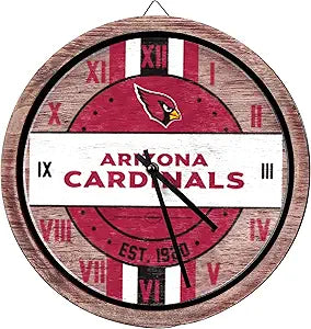 FOCO NFL Wooden Barrel Wall Clock: Perfect for Game Day Decor