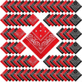 100 Pack Bandanas Unisex Paisley Bandanas Bulk Multi Purpose - Value