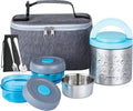 Lille Home Portable Insulated Lunch Box Set for Food Storage