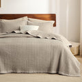 Bedsure Taupe King Size Quilt Set - Lightweight Bedspread Coverlet