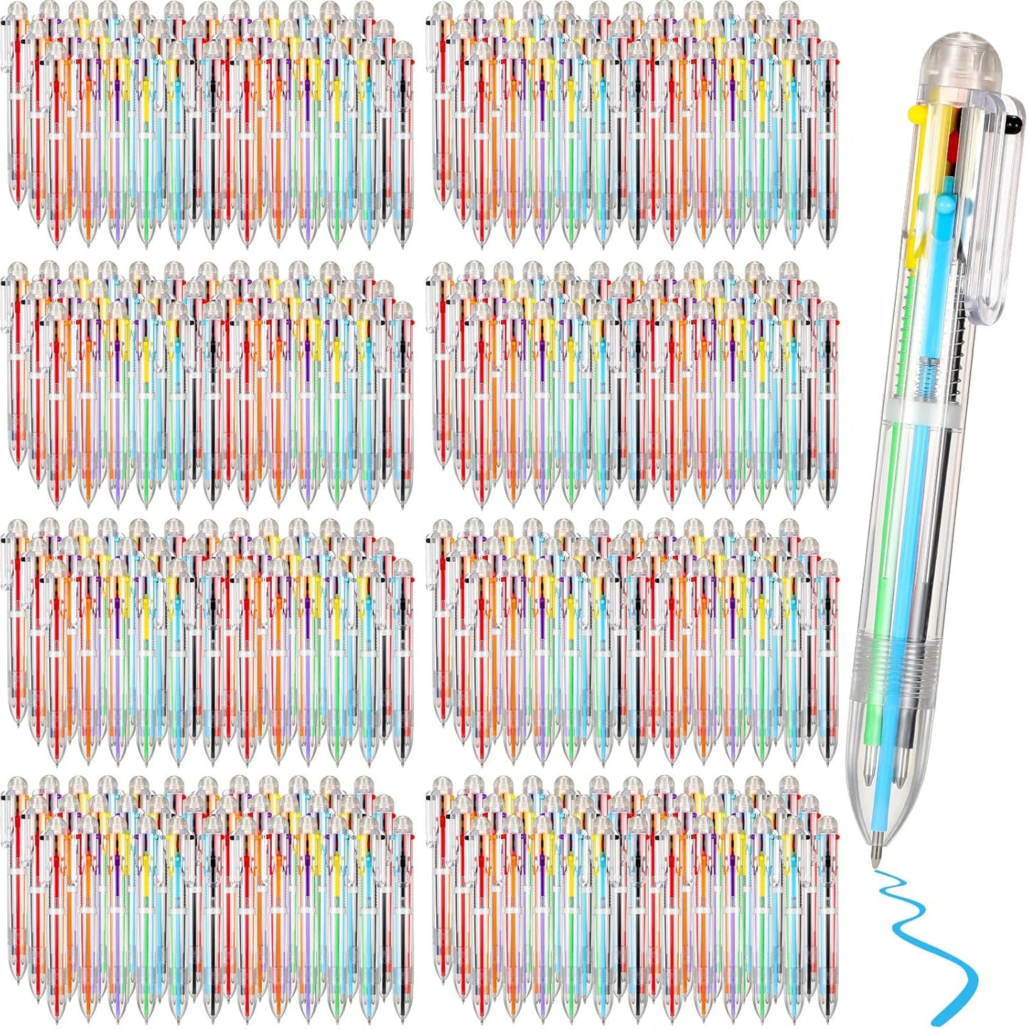 Handepo 150 Pcs 6 in 1 Multicolor Pen for School and Office