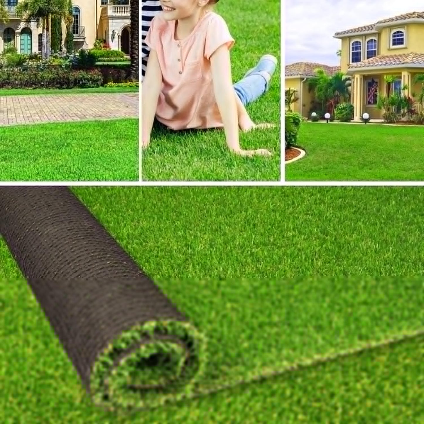 Artificial Grass Lawn Turf 4 ft x 72 ft for Pets and Gardens