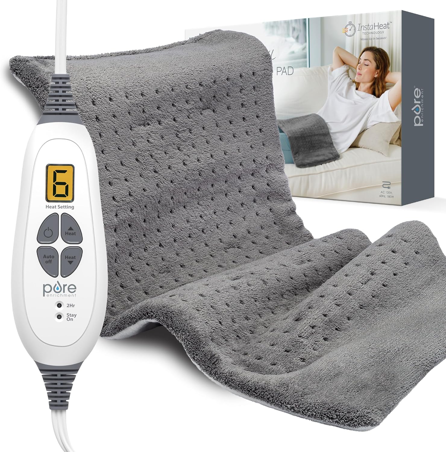 PureRelief XL Heating Pad - Fast Pain Relief
