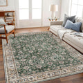 Area Rug 6ftx9ft Washable Vintage Traditional - Thin Retro Indoor Rug