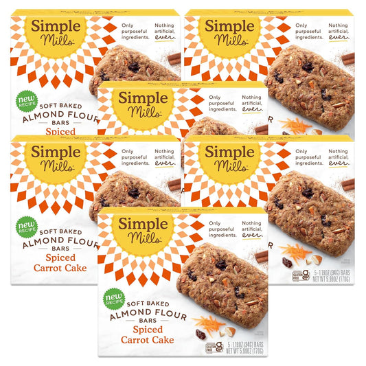 Simple Mills Almond Flour Snack Bars - Spiced Carrot Cake Treats
