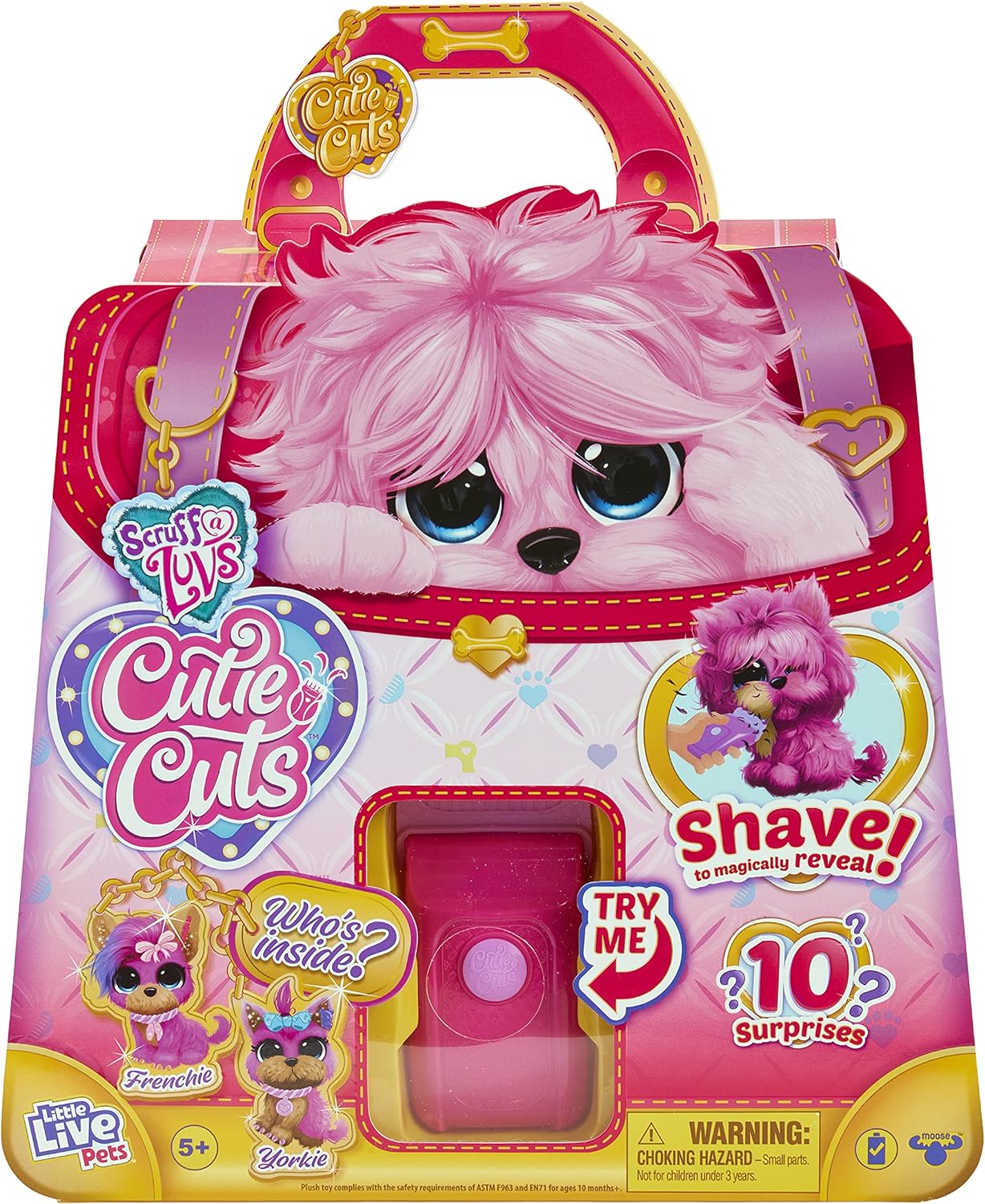 Little Live Scruff-A-Luvs Cutie Cuts Plush Rescue Pet - Pink Puppy