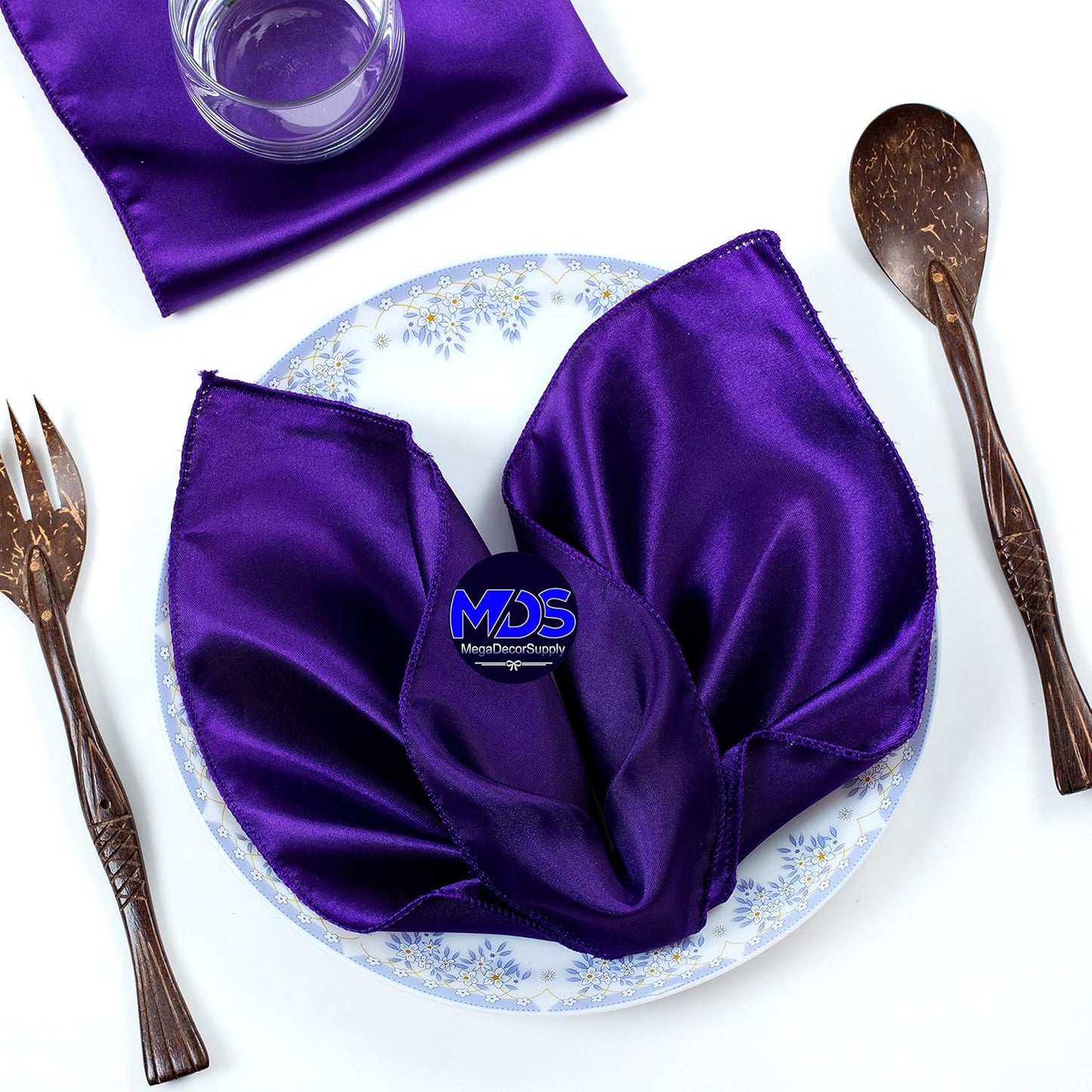 MDS Christmas Satin Cloth Napkins for Elegant Holiday Dining