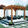 Backyard Discovery Beaumont 12 ft x 12 ft Cedar Pergola - Durable