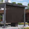 Outdoor Premium Roller Shades for Patio 8 ft x 8 ft - UV Block Porch