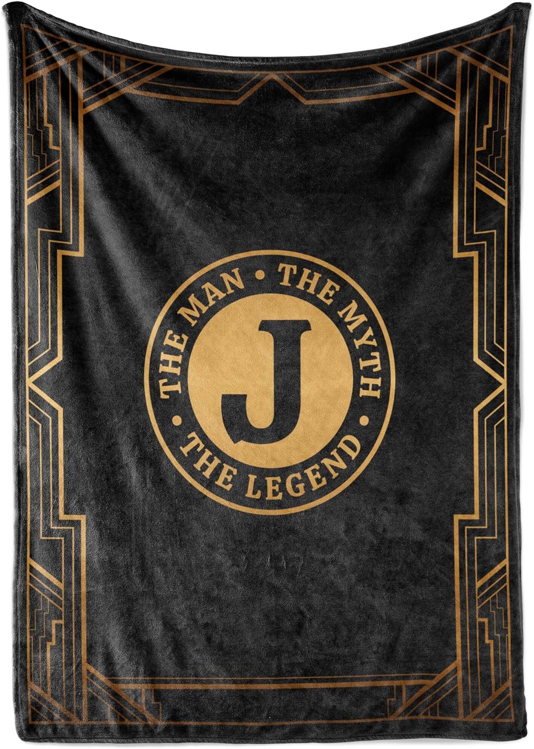 InnoBeta Initial Plush Throw Blanket for Men - Perfect Gift Idea