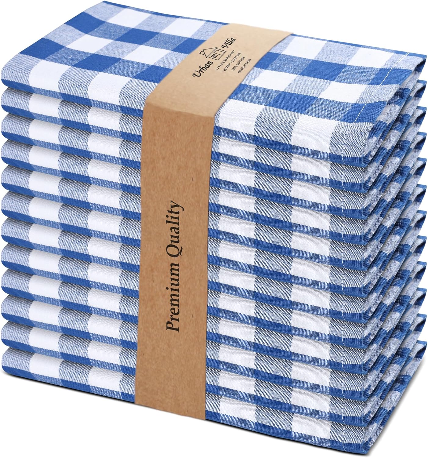Urban Villa 100% Cotton Dinner Napkins for Elegant Dining