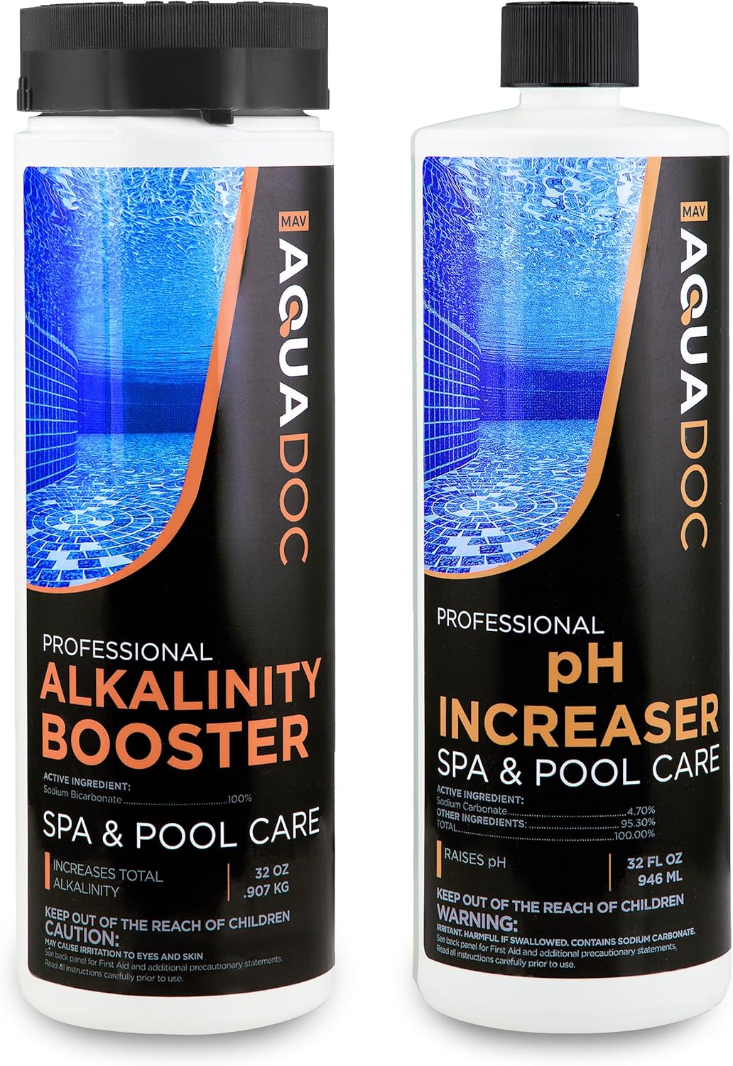 AquaDoc Spa Alkalinity Increaser and pH Up Bundle for Hot Tub