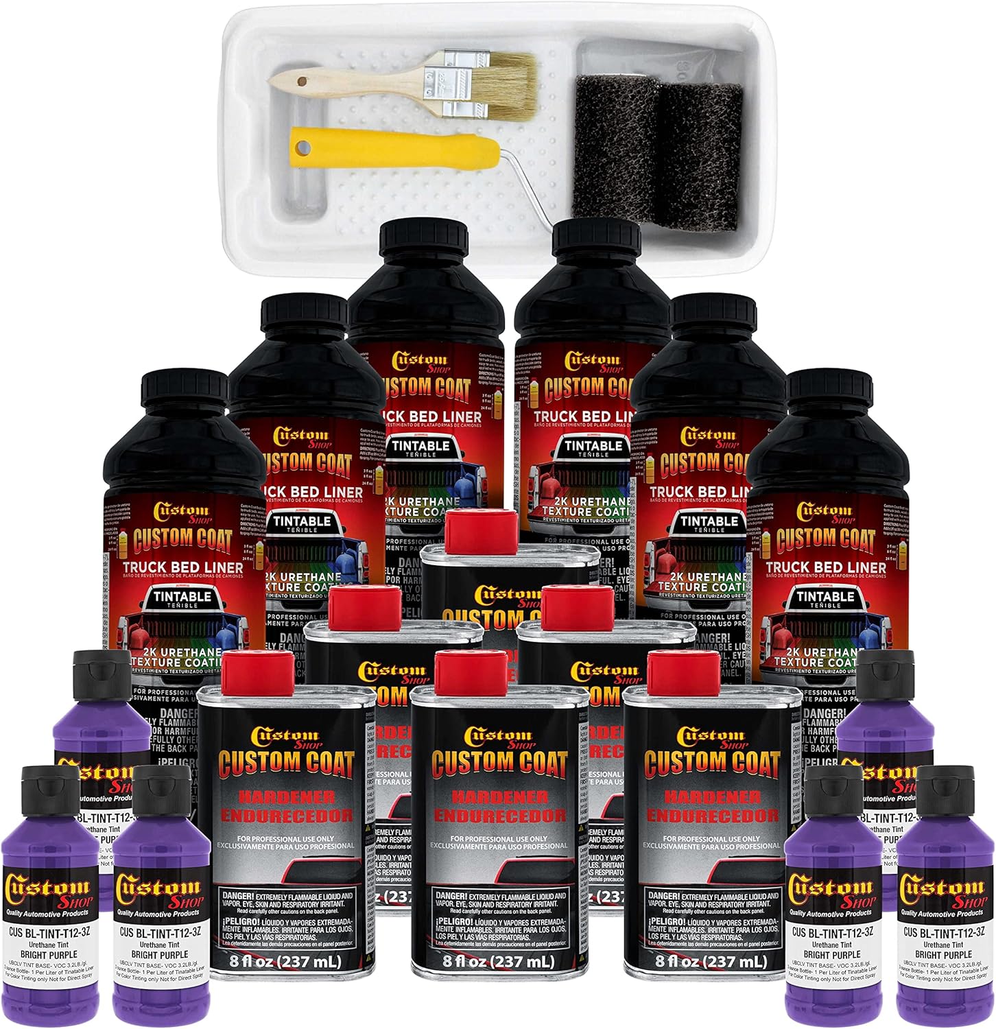 Custom Coat Bright Purple Truck Bed Liner Kit for Easy Application