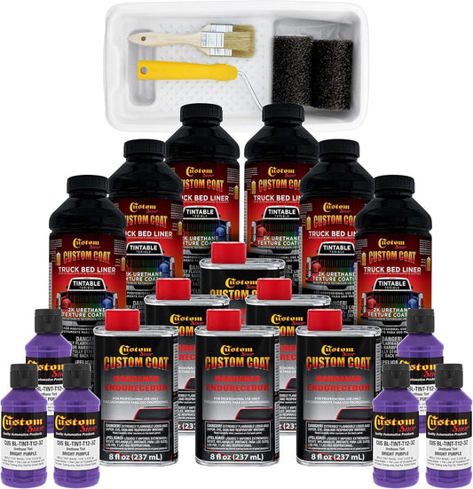 Custom Coat Bright Purple Truck Bed Liner Kit for Easy Application