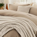 Full Size Comforter Set with Blanket and Decorative Pillow - All