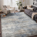Bavni Washable Rug 6x9 - Thin Non-Slip Abstract Area Rug