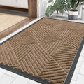 36x24 in Coffee Front Door Mat - Heavy Duty Low-Profile