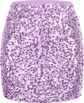 Sequin Bodycon Mini Skirt Sparkle Stretchy High Waist - Party Ready