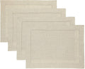 Classic Hemstitch Natural Placemats Set of 4 for Every Occasion
