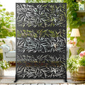 72 in H 47 in W Metal Outdoor Privacy Screen - Decorative 3-Panel
