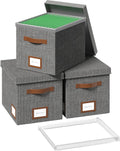 File Box for Hanging File Organizer Box with Lid - Stable Letter
