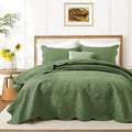 King Quilt Bedding Set 106 x 96 in - Reversible Microfiber Quilt