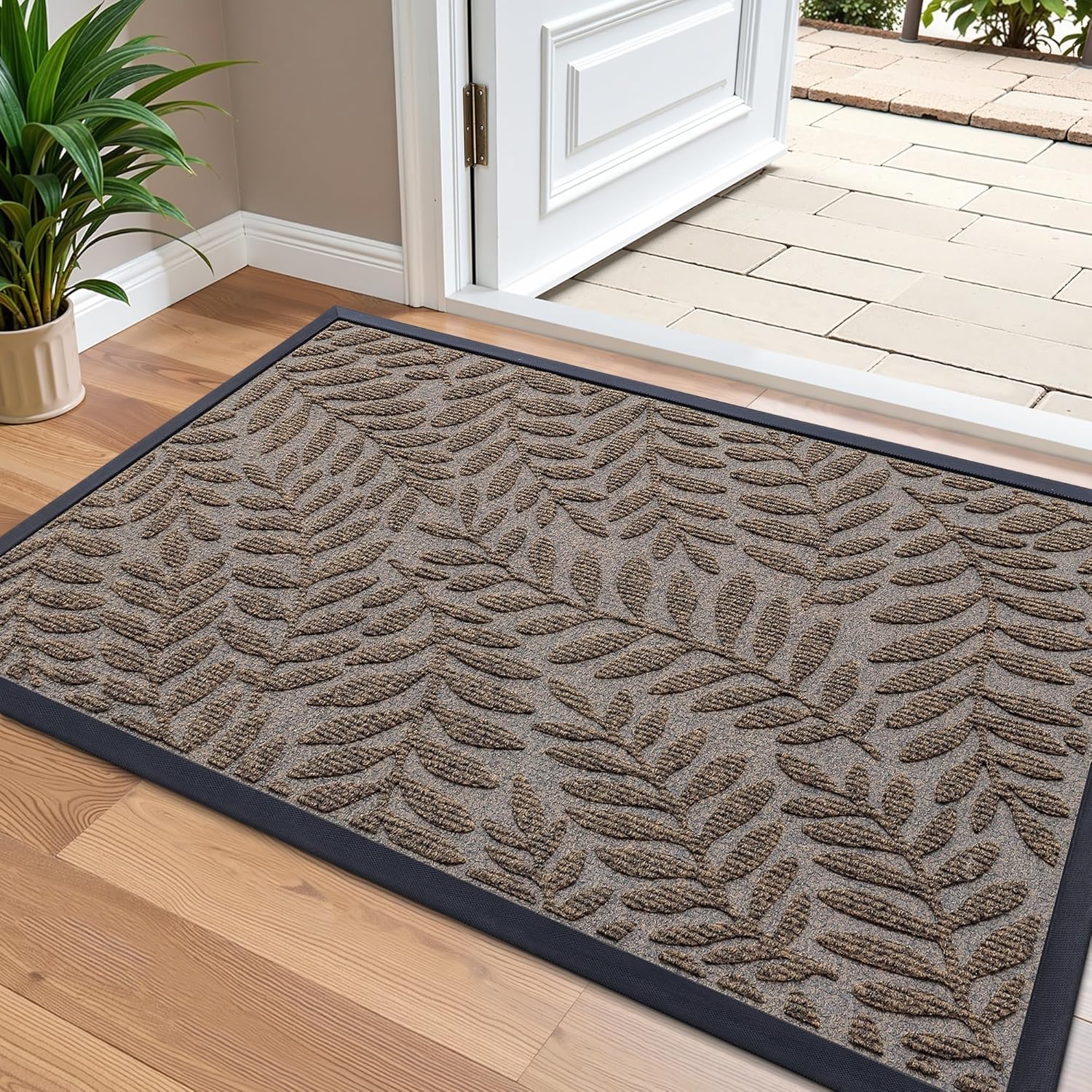OLANLY Waterproof All-Weather Doormat for Indoor Outdoor Use