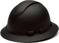 Pyramex Ridgeline Full Brim Hard Hat Matte Black Graphite Pattern