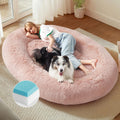 Bedsure Memory Foam Human Dog Bed 72x48x12 - Calming Giant Bed