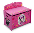 Delta Children Deluxe Toy Box Disney Minnie Mouse - Durable Kids