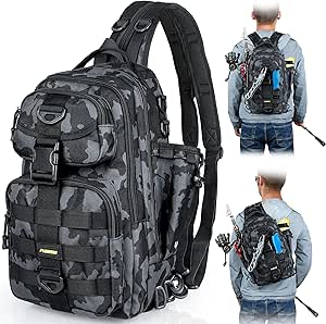 PLUSINNO Fishing Backpack Tackle Bag for Outdoor Adventures