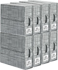 SheetCube Bed Sheet Organizers and Storage 8 Pack - Closet Linen Boxes