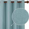Deconovo Grommet Total Blackout Curtains Teal - Thermal Privacy