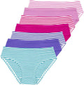 Girls Organic Cotton Briefs 7 Pack - Soft Tagless Comfort Panties