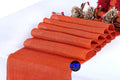 Burlap Table Runners 10 Pack 12 x 72 in Orange - Rustic Event Decor