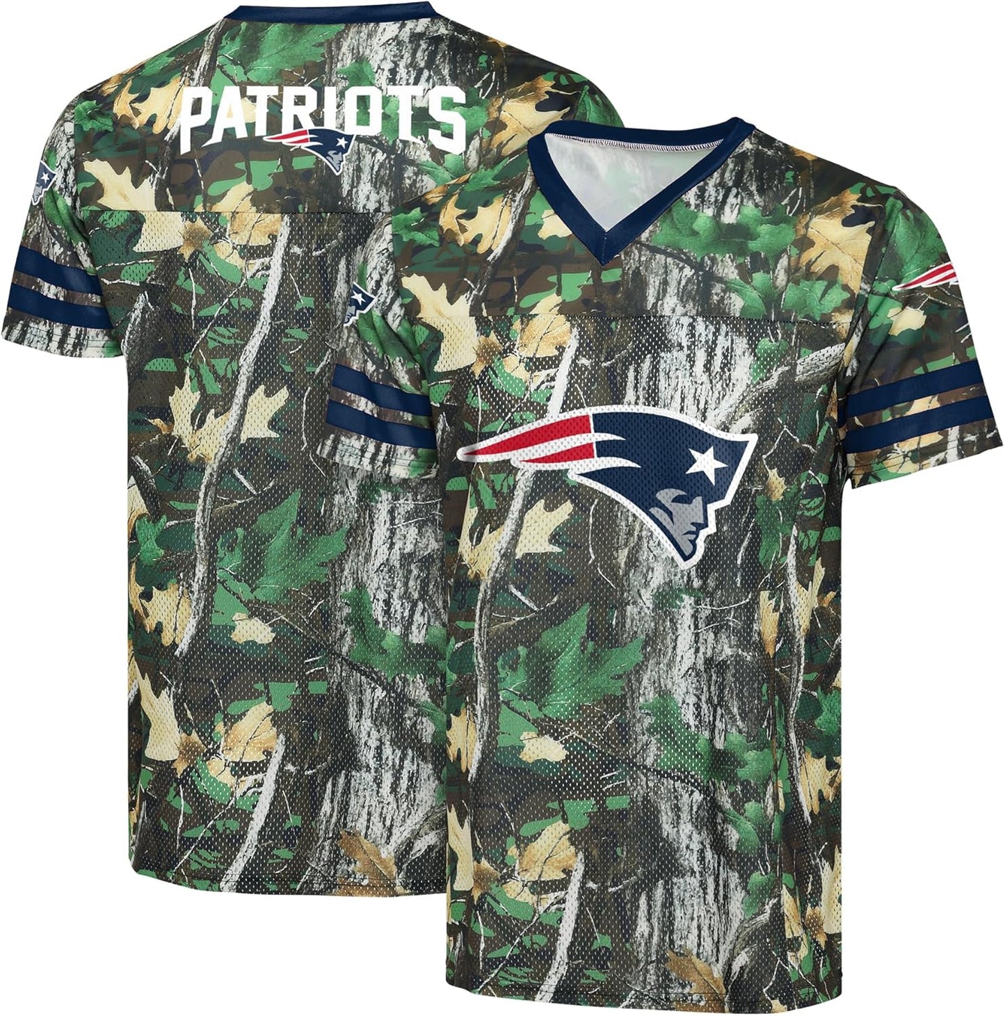 NFL Men's Hunter Camo Primary Logo Game Day V-Neck Top Review