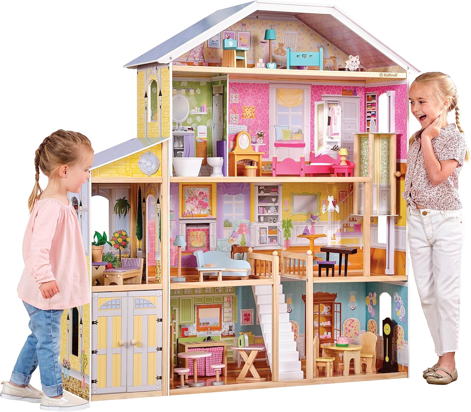 KidKraft Majestic Mansion Wooden Dollhouse with Accessories