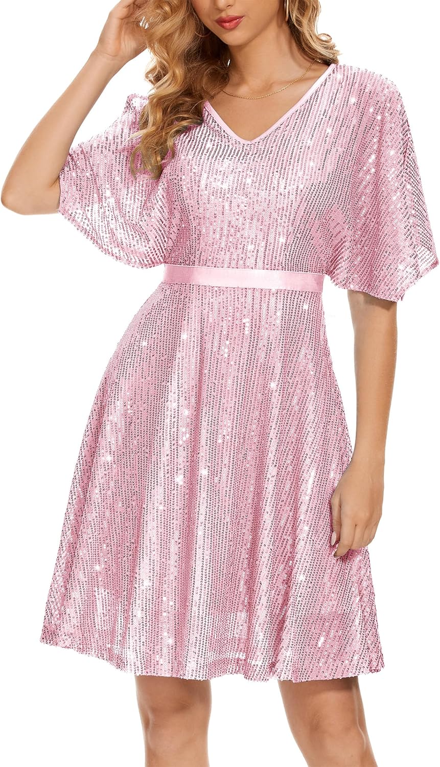 Wedtrend Women's Sparkly Sequin Dress for Glamorous Nights