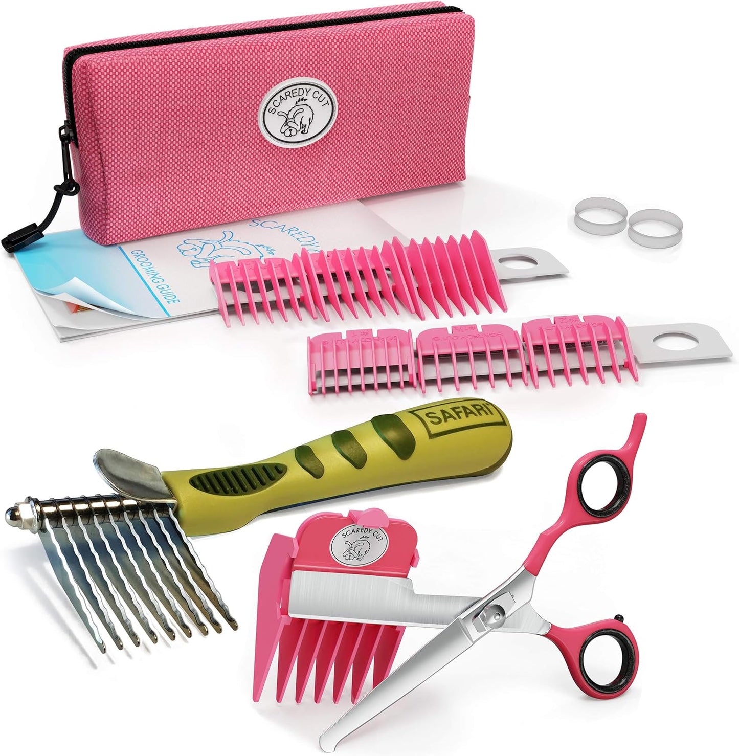 No Buzz Clipper and Dematting Comb for Gentle Pet Grooming