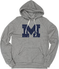 Michigan Wolverines Tri-Blend Hoodie Vintage Icon - Cozy Fan Staple