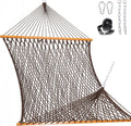 Lazy Daze Hammocks Double Rope Hammock - Thick Cotton, Two Person