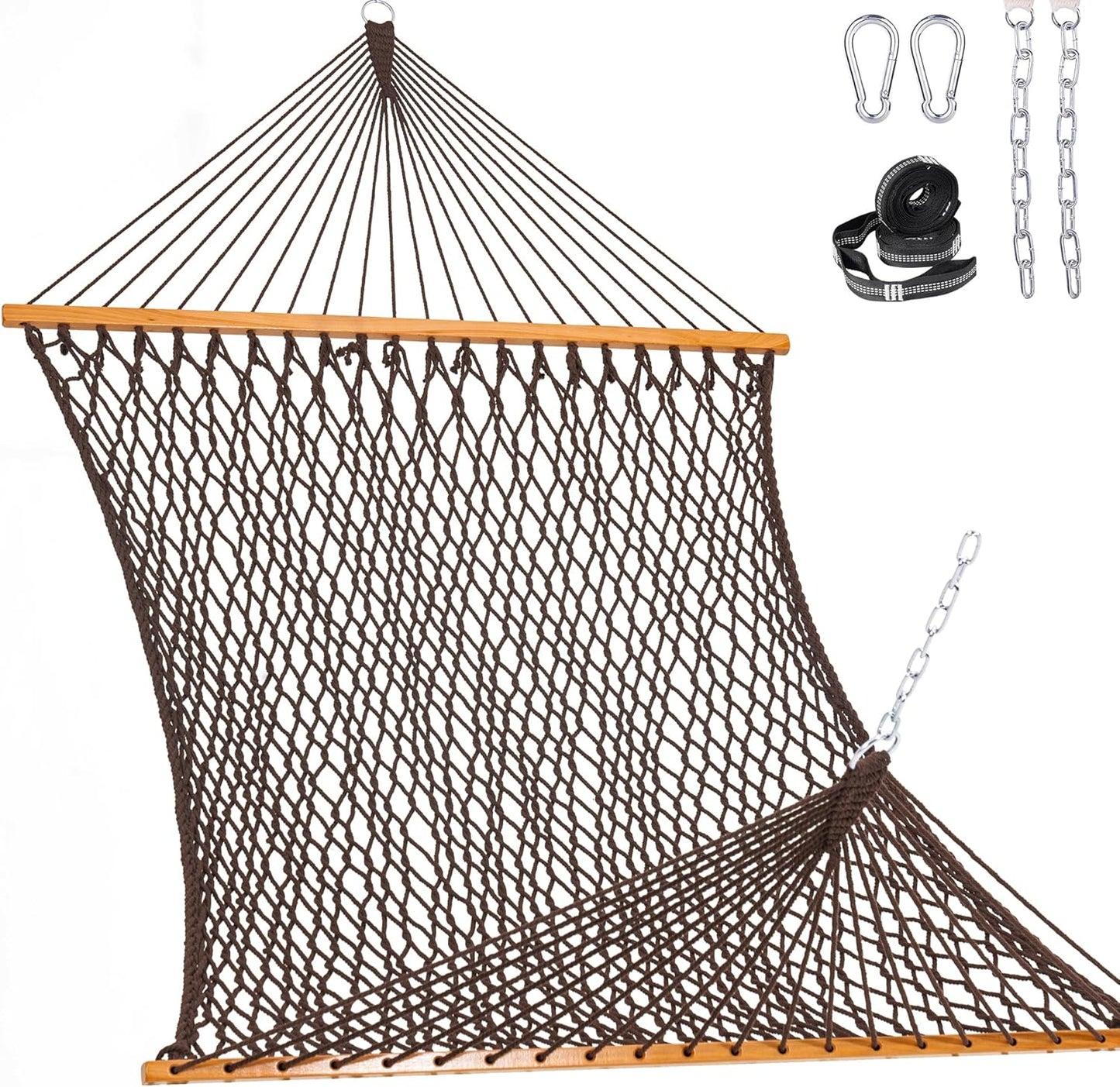 Lazy Daze Hammocks Double Rope Hammock for Outdoor Relaxation