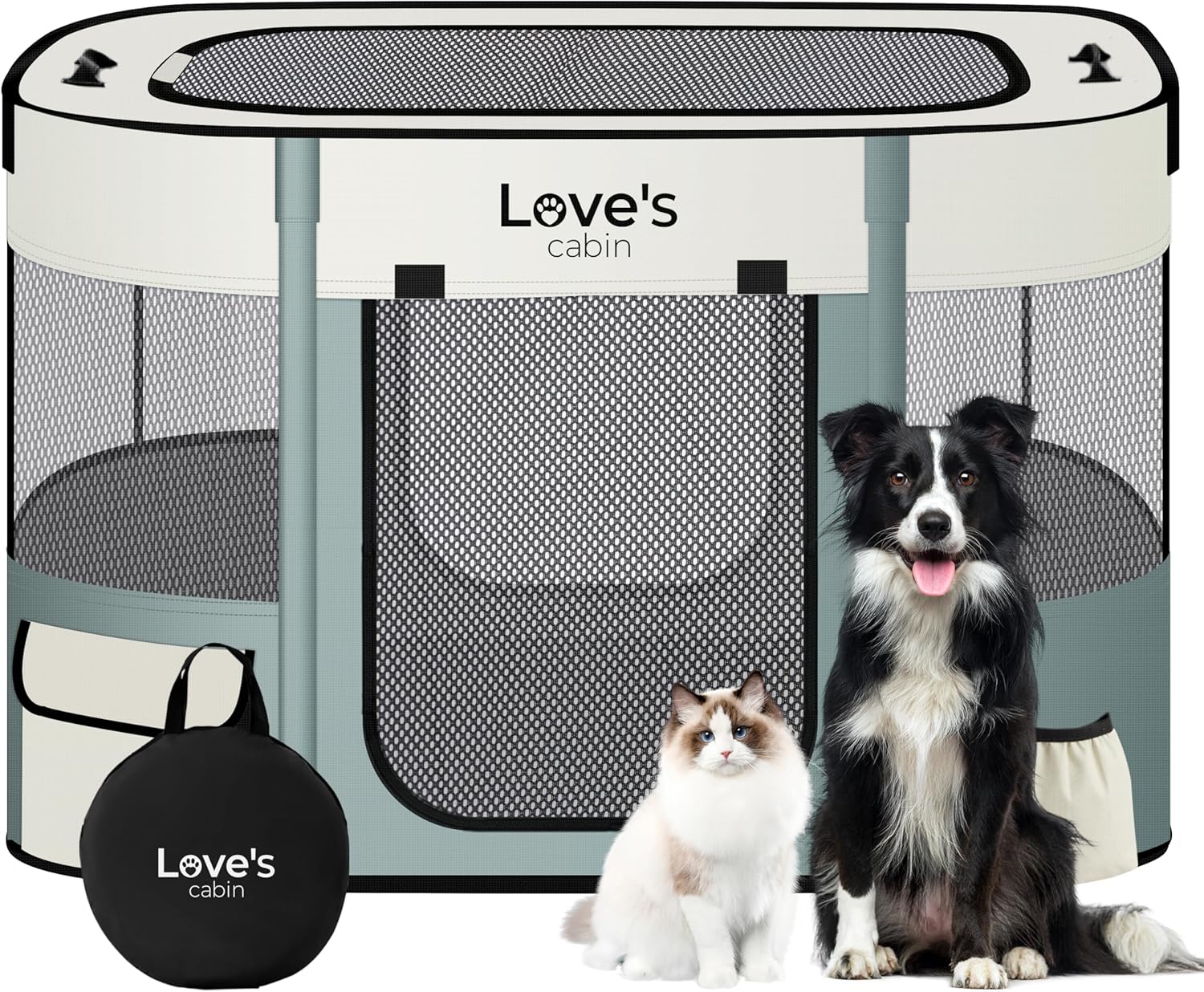 Portable Medium Dog Playpen for Indoor and Outdoor Use