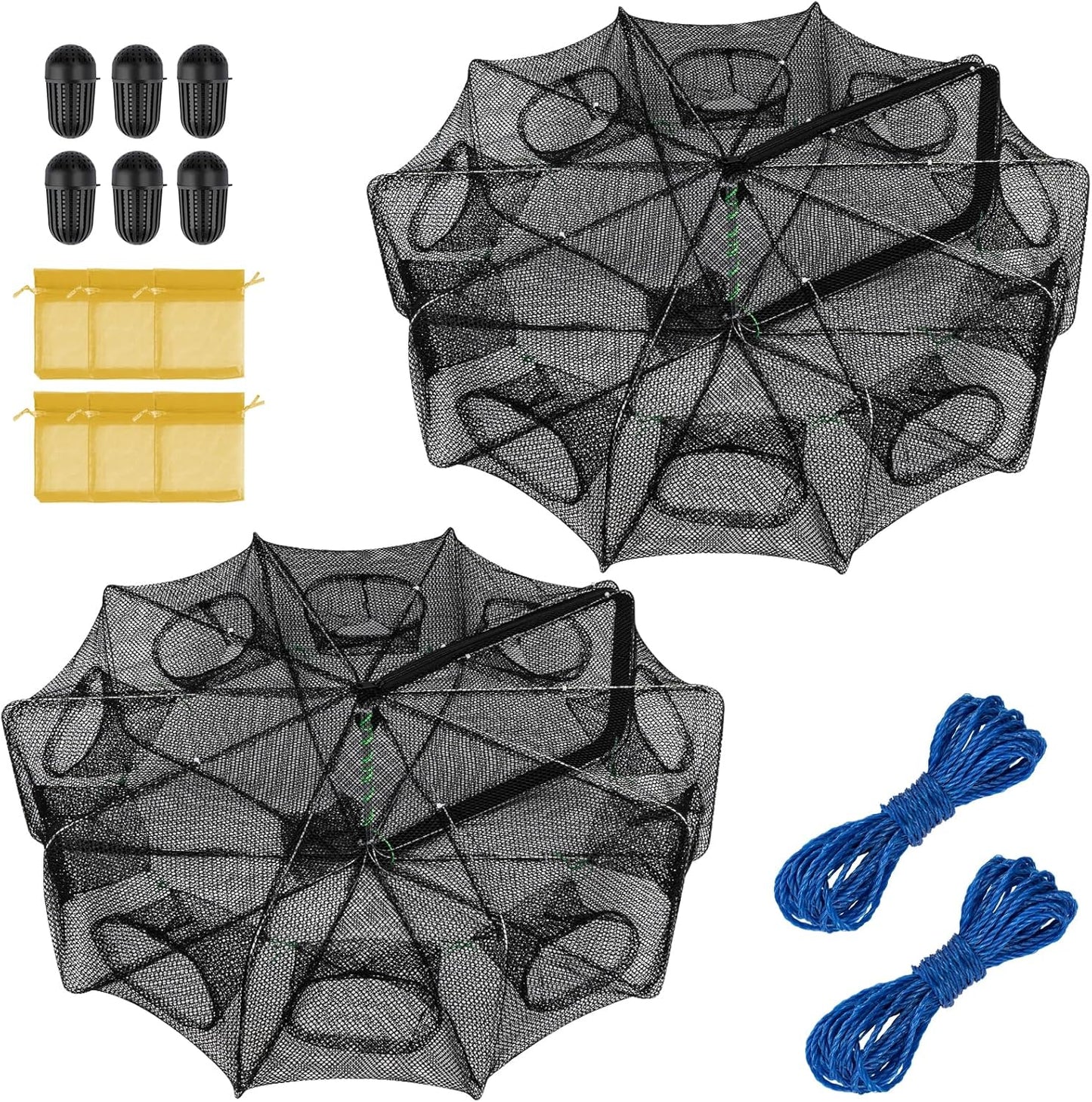 QualyQualy Fishing Bait Trap for Crab, Shrimp, and Minnow