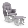 Storkcraft Hoop Glider & Ottoman (Espresso/Gray Swirl) - GREENGUARD