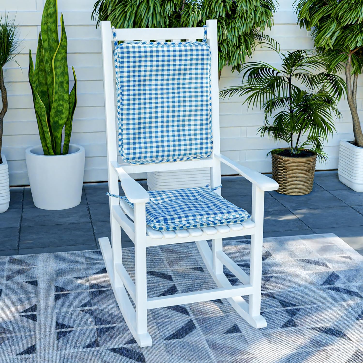 Klear Vu Porch Rocking Chair Cushion Set for Comfort and Style