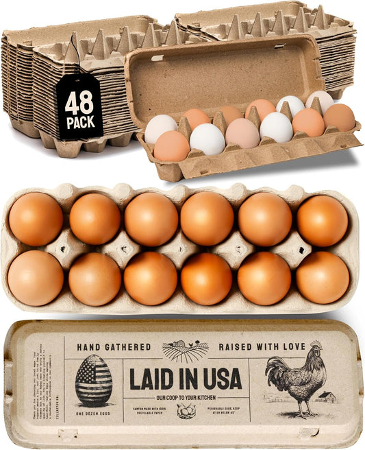 Hatortempt Reusable Paper Pulp Egg Cartons for Safe Storage